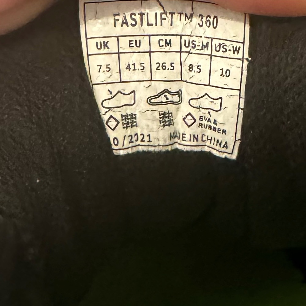 Inov-8 Fastlift 360 Weightlifting Shoes - Black/Gum - 8.5 Men’s/10 Women’s - Picture 5 of 6